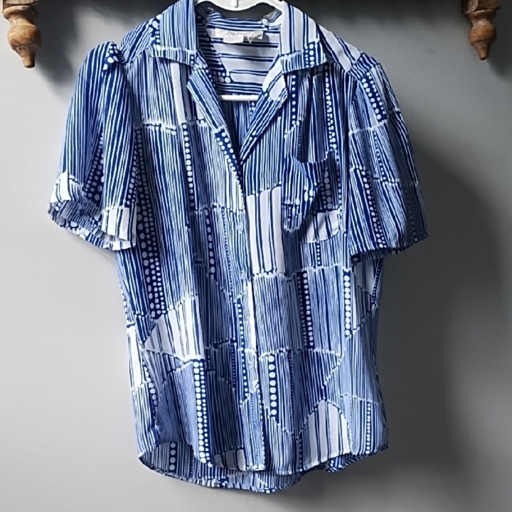 Vintage Striped Blouse